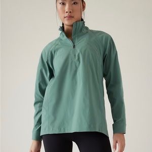 Advantage Poplin Top in Deep Ocean Teal